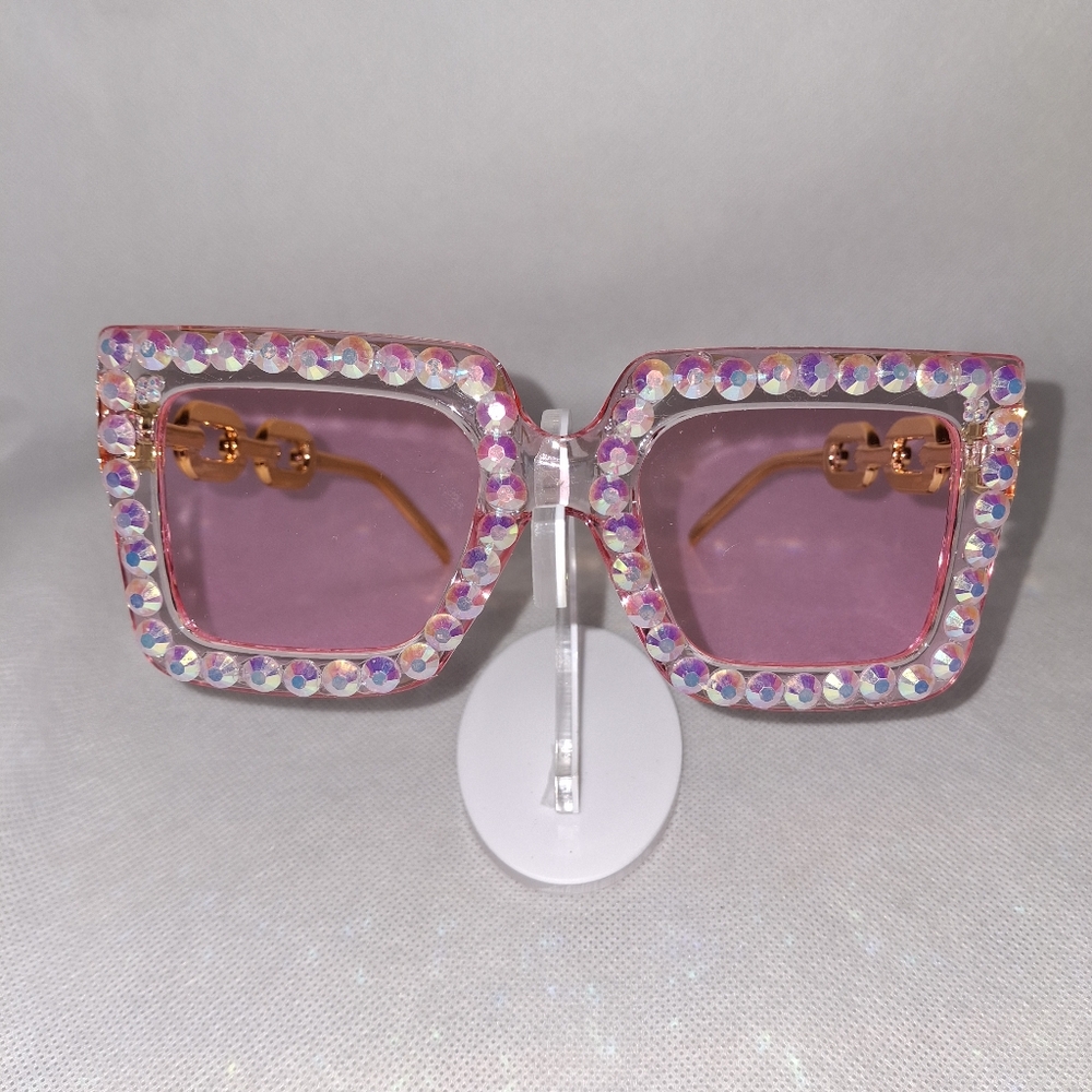 Embellished Pink Sunglasses